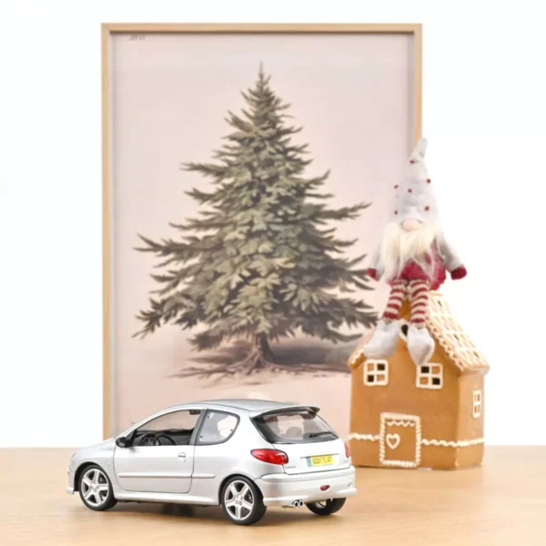 Peugeot 206 RC Aluminium Silver 1/18 Norev - Imagen 5