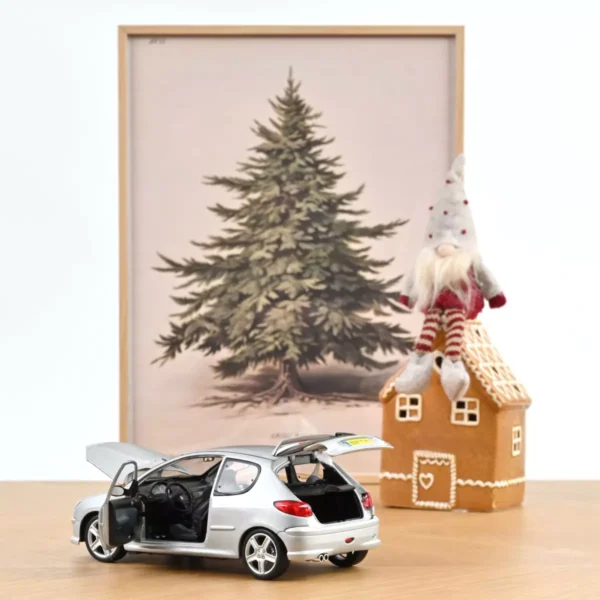Peugeot 206 RC Aluminium Silver 1/18 Norev - Imagen 6