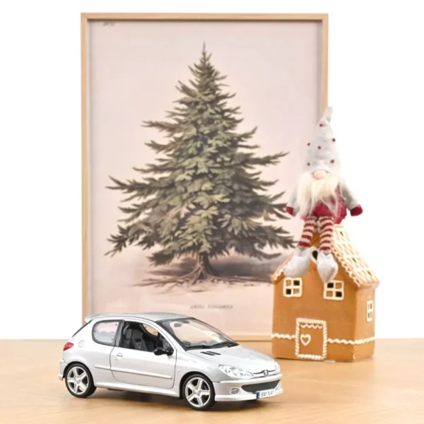 Peugeot 206 RC Aluminium Silver 1/18 Norev - Imagen 7
